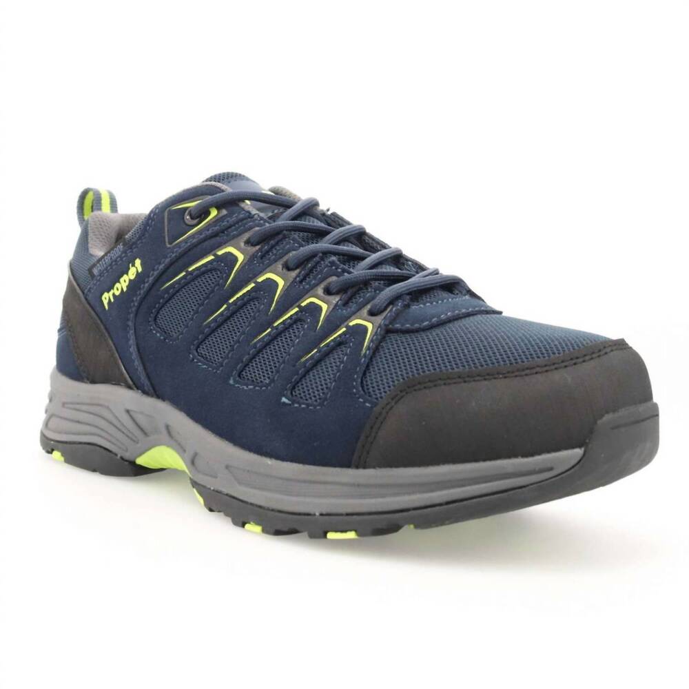 NEW PROPET men's cooper shoes in navy/lime